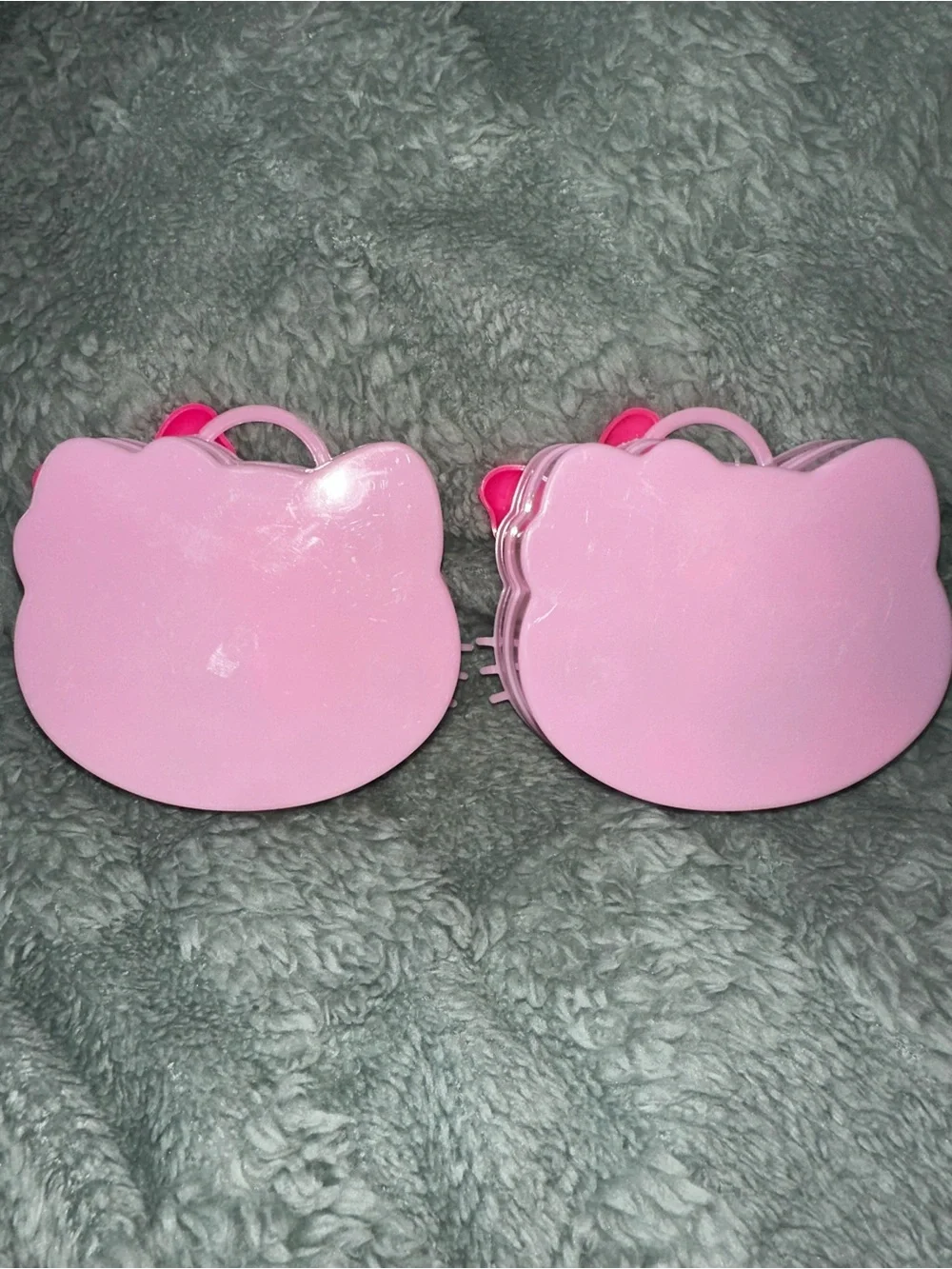 Kids Pink Bow Hair Tie Set with Multicolor Elastics